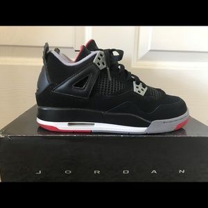 Nike Air Jordan Retro 4 Bred GS